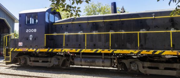 train at the california railroad museum